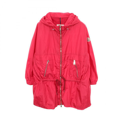 MONCLER SANVE 連帽尼龍外套外套 #1 尼龍粉紅二手女款