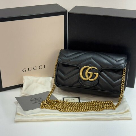 GUCCI MARMONT 斜背包/側背包/鍊包 MINI 9成新