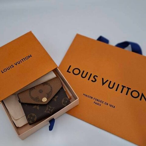 【Louis Vuitton】 迷你錢包/短夾 ✨ 經典老花小牛皮信封短夾 M80725【全新全套附配件】