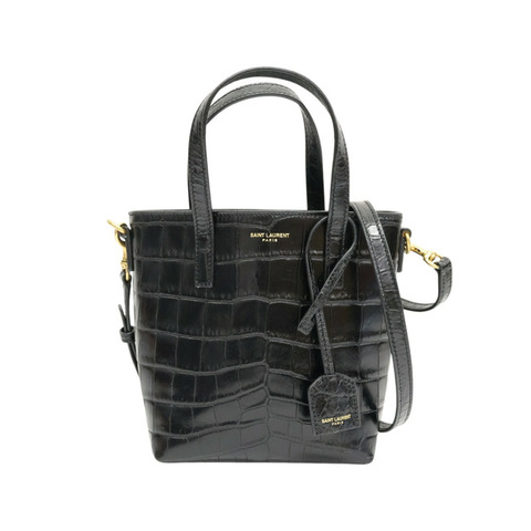 Mini Toy 兩用包 黑色牛皮【SAINT LAURENT YSL 聖羅蘭】 712367