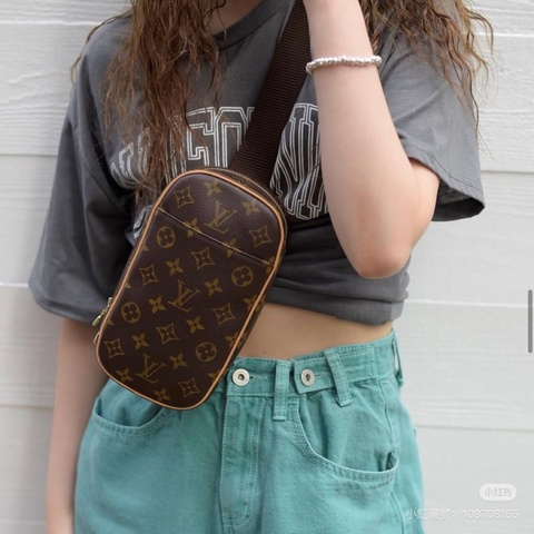 LV經典 Monogram 蛋蛋包 腰包 斜背
