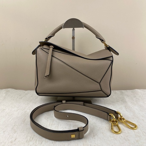 羅意威 Loewe 沙色幾何拼接 小號puzzle手袋 手提包 斜挎包