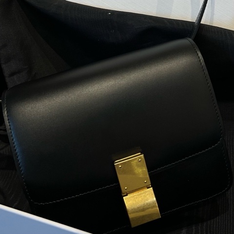賽琳 Celine  黑金豆腐包box迷你號mini 單包尺寸16×7×14