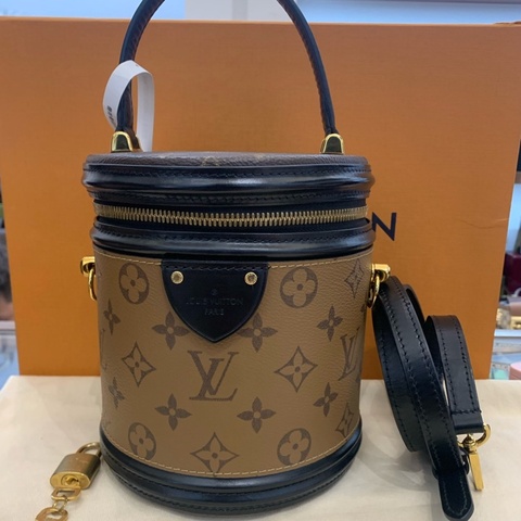 Lv/路易威登 老花水桶 發財桶 手提包單肩斜挎包 芯片款