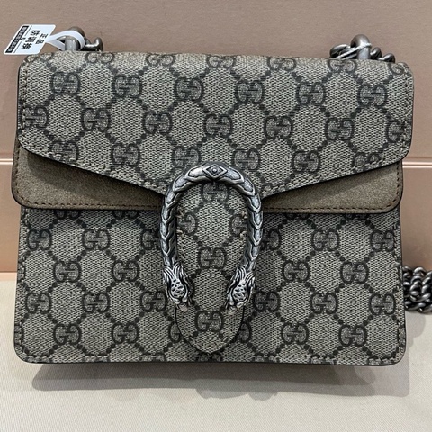 古馳 Gucci 酒神駝色小號單肩包 黑標022
