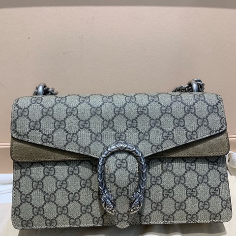 Gucci/古馳 Dionysus酒神中號黑標028  尺寸：28×17×9cm。