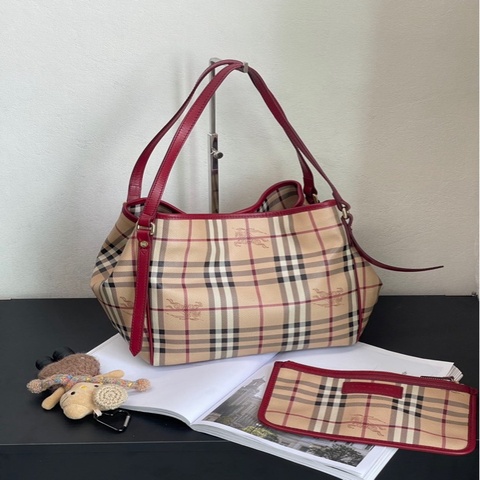 burberry巴寶莉 腋下包戰馬托特包tote 子母包