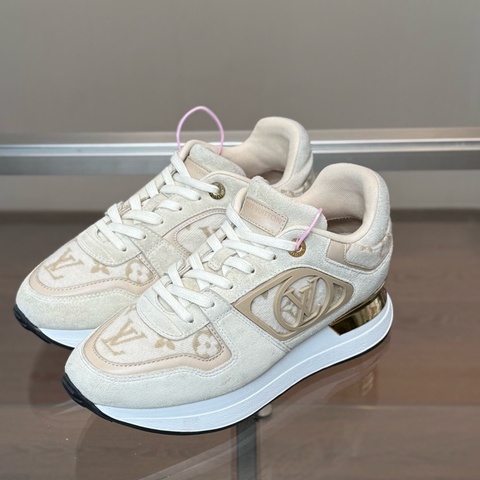 Louis Vuitton/路易威登 LV 25新款 Neo Run Away 米色滿印運動鞋 尺碼/37