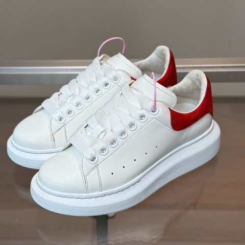 Alexander McQUEEN/麥昆 紅尾小白鞋 尺碼/36