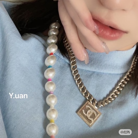 CHANEL 巴洛克水鑽水波光澤工藝🪩頸鏈 項鍊