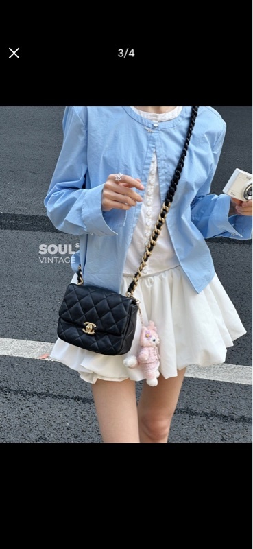 Chanel 香奈兒鴛鴦粗鏈條方胖子