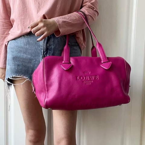 【活力樹莓粉🩷全網獨家✨】LOEWE羅意威 中古保齡球 手提包｜托特包｜單肩包