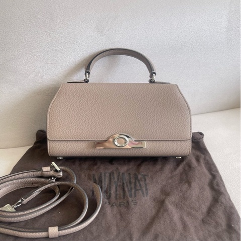 Moynat莫奈 rejane小号 大象灰 荔枝皮
