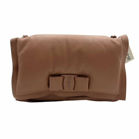 【美收精品】Ferragamo Viva Bow 蝴蝶結枕頭包 C-878【隔月月中將轉賣至日本 上架期限30天】