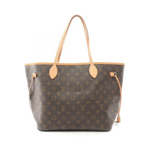 路易威登 Neverfull MM Monogram 手提包 M40156 PVC 塗層帆布皮革棕色二手女士