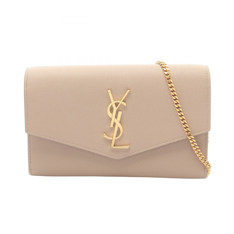 SAINT LAURENT PARIS Uptown 單肩包 6077881GF0J2721 皮革 米色 全新 女士