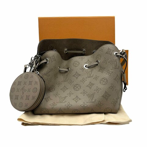 【美收精品】Louis Vuitton 灰色Bella水桶包 C-887【隔月月中將轉賣至日本 上架期限30天】