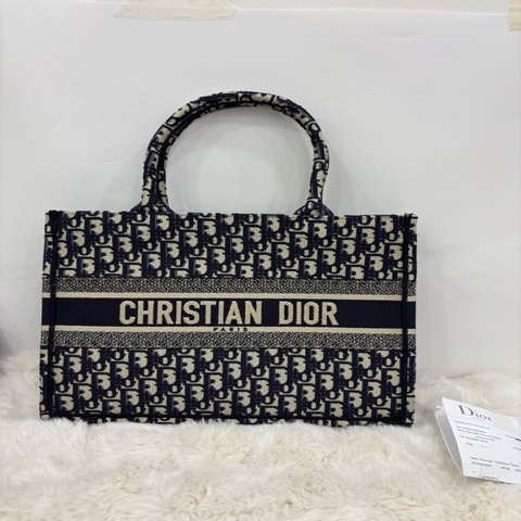 Dior迪奧 Book Tote 老花托特包 中號，閒置成色，有購證 19年編碼