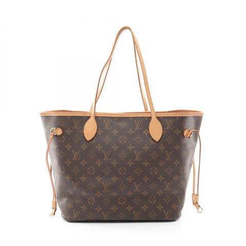 路易威登 Neverfull MM Monogram 手提包 M40995 PVC塗層帆布皮革棕色二手女款