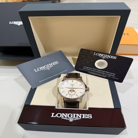 《9成新》Longines浪琴 1832系列月相機械錶 40mm