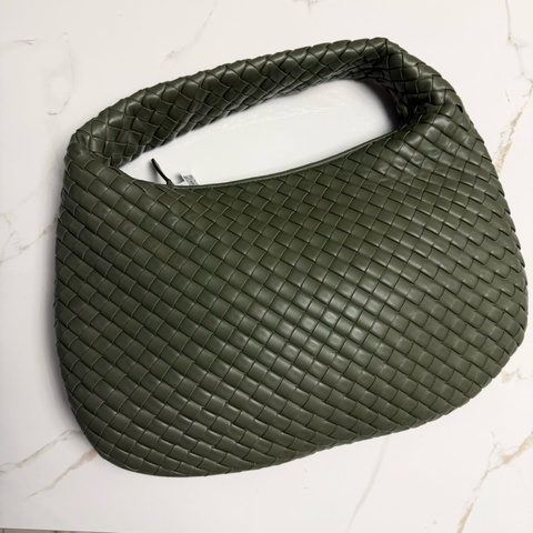 Bottega Veneta 葆蝶家 26ss Hobo 中號單肩包手拎包 橄欖綠