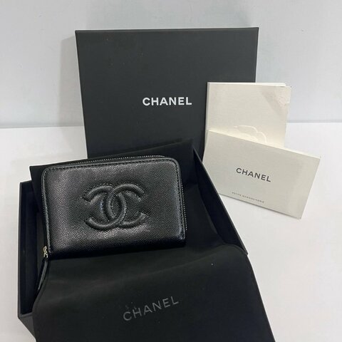 Chanel 大ㄇ夾 雙C荔枝牛