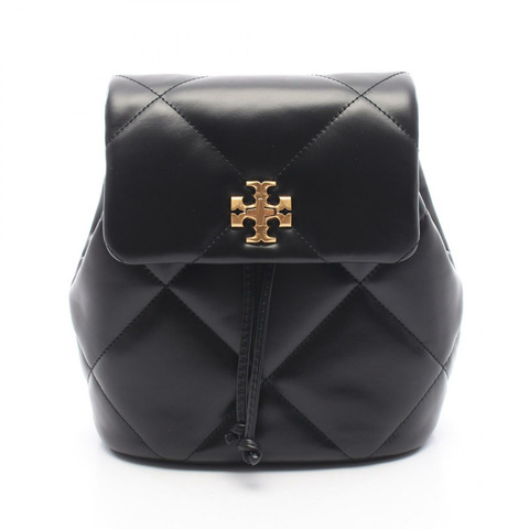 Tory Burch KIRA 菱格紋迷你雙肩包 170485001 皮革 黑色 全新 女款
