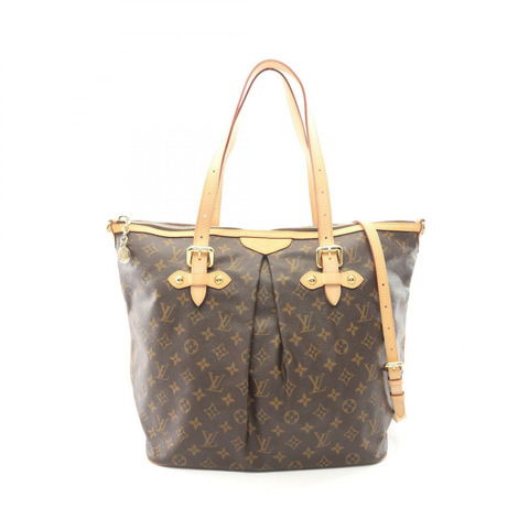 路易威登 Palermo GM Monogram 2WAY 單肩包 M40146 PVC 塗層帆布皮革棕色二手女款