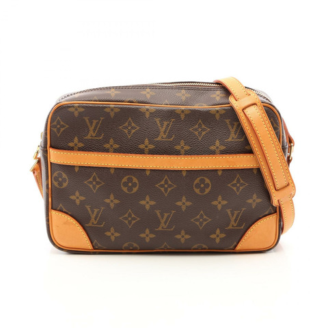 路易威登 Trocadero 27 Monogram 肩背包 M51274 PVC 塗層帆布皮革棕色二手女款