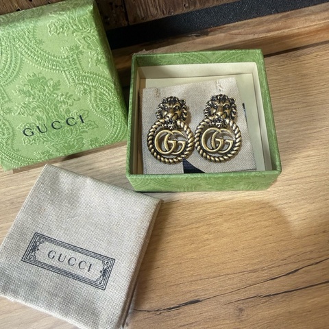 Gucci 仿舊款 夾式耳環