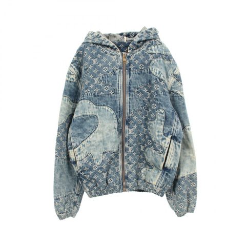 LOUIS VUITTON NIGO 字母拼布連帽外套 #46 RM221M UZD HMA16E 牛仔布