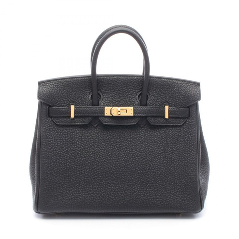 愛馬仕 Birkin 25 手提包 041344CC Togo 皮革 黑色 二手 女士