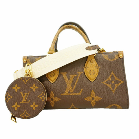 路易威登 Monogram Giant Reverse OnTheGo EW 手提包 M46653 棕色 女士兩用包