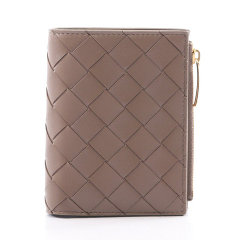 BOTTEGA VENETA Intrecciato 雙折皮夾 742330VCPP32355 皮革 灰色 全新 男女通用