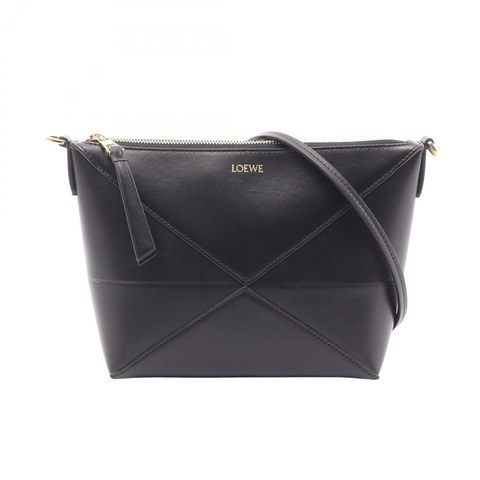 LOEWE Puzzle Fold 2WAY 商務包/手拿包 C510PT1X011100 黑色皮革 新款 女士