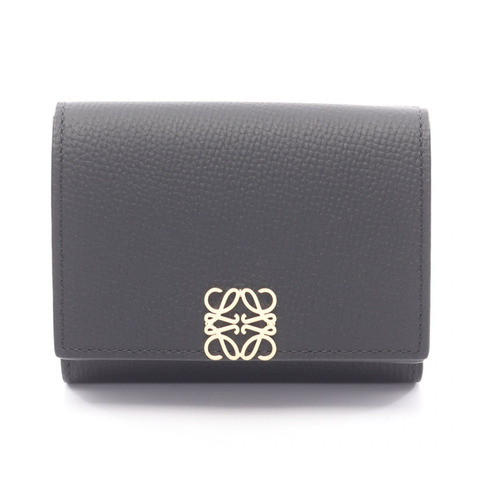 LOEWE Anagram 三折皮夾 C821TR2X161206 黑色真皮新款 女士