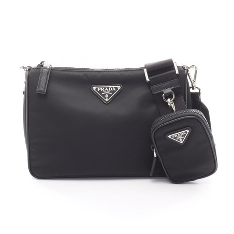 PRADA TESSUTO SAFFIANO 單肩包 2VH1132DMHF0002 尼龍 Saffiano 皮革 黑色 全新 男女通用