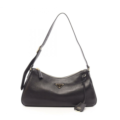 PRADA NAPPA SHINE 單肩包 1BC3032ZUCF0002 皮革 黑色 全新 女士