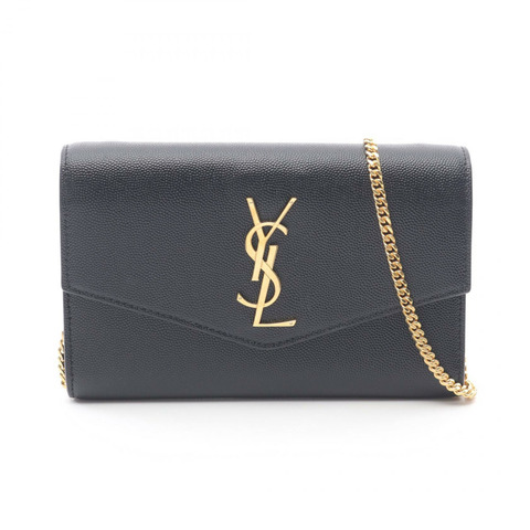 SAINT LAURENT PARIS Uptown 單肩包 6077881GF0J1000 皮革 黑色 全新 女士