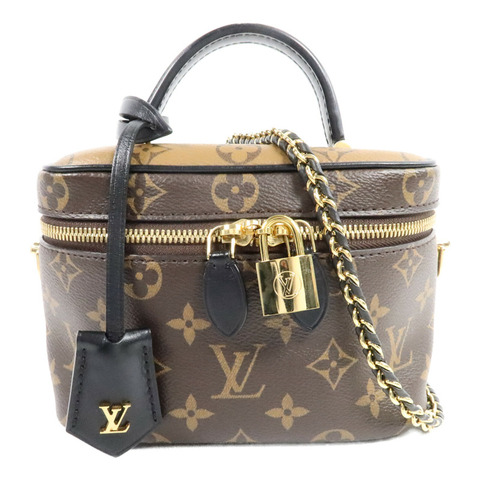 LOUIS VUITTON Monogram Reverse Vanity PM手挽肩背兩用袋