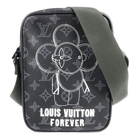 LOUIS VUITTON Monogram Eclipse Vivienne Danube PM肩背袋