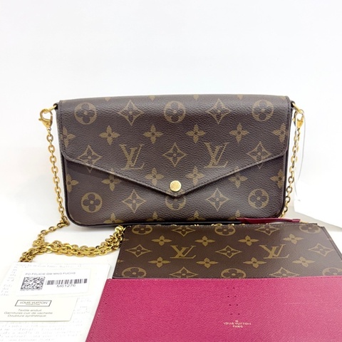 Louis Vuitton 路易威登老花三合一鏈條單肩斜挎包