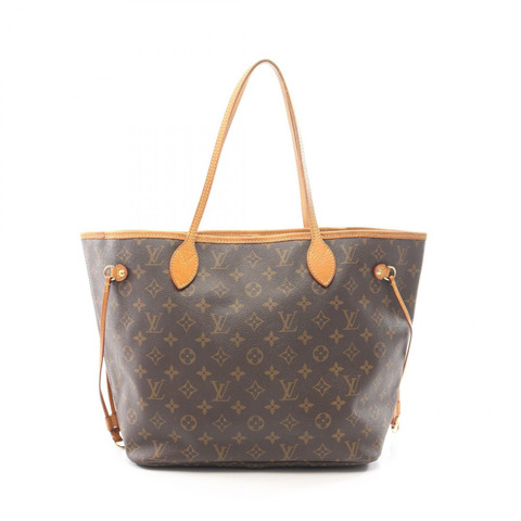 路易威登 Neverfull MM 手提單肩包 M40156 Monogram 皮革 棕色 二手