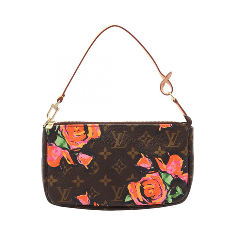 路易威登 Pochette Accessoires 手提包小包 M48615 Monogram Rose 皮革