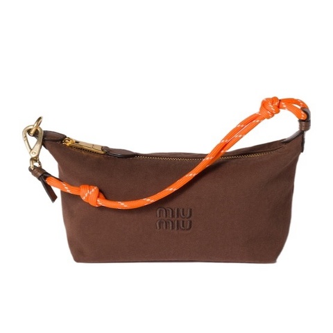 Miu Miu 女士 華達呢手拿包均碼碼18.5cm*10cm*14cm