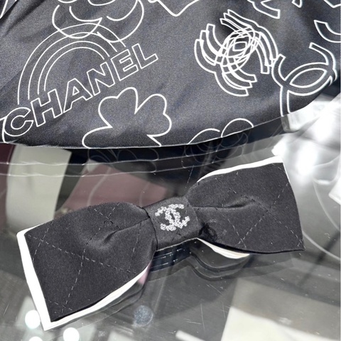 CHANEL 蝴蝶結 🎀 雙色髮飾/髮夾