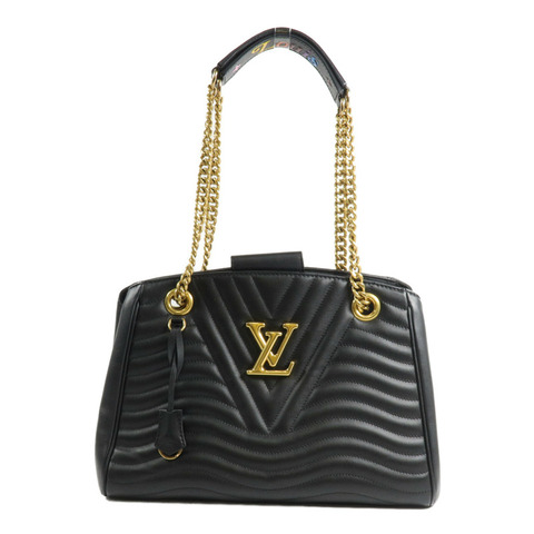 LOUIS VUITTON 牛皮皮革New Wave Chain Tote鏈帶肩背袋