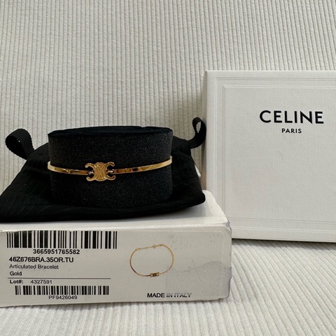 Celine Triomphe 凱旋門手鍊 金色