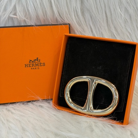 HERMES H601372S Chaine d'Ancre 90絲巾環 豬鼻子 絲巾釦