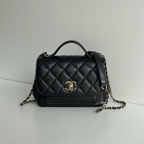 99新🆕 Chanel 香奈兒 Business Affinity 郵差包 小號 黑色金釦